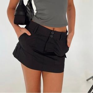 Princess Polly Jameson Mini Skirt White US Size 2, AU 6. Mid to low rise. NWT